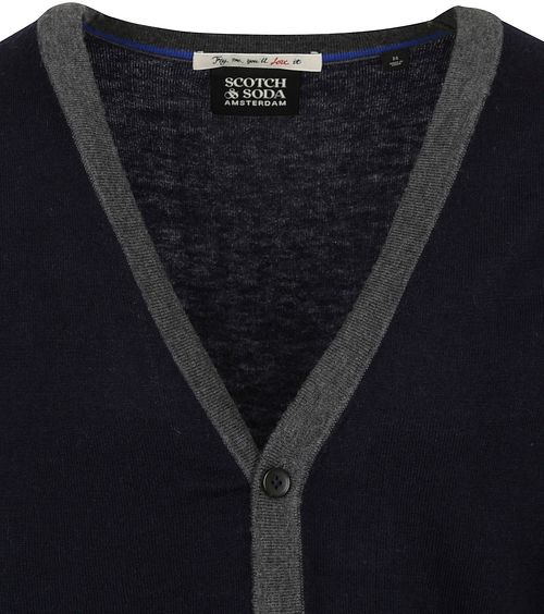 Scotch and Soda Vest Uldblend Navy Product / Detail