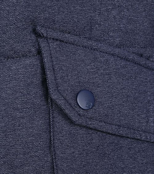 Scotch and Soda Veste Bomber sans Manches Bleu Foncé Product / Detail