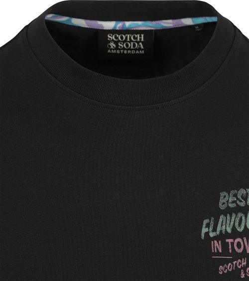 Scotch & Soda T-Shirt z nadrukiem Czarny Product / Detail