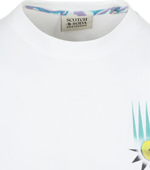 Scotch & Soda T-skjorte med Kunstverk Hvit Product / Detail