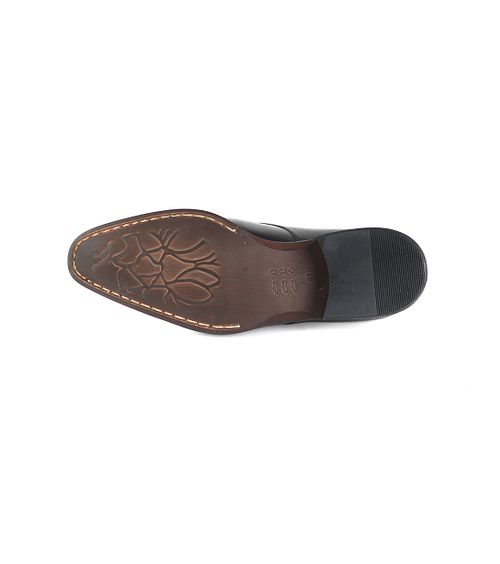 Skórzane męskie buty Derby Suitable w kolorze czarnym Product / Detail