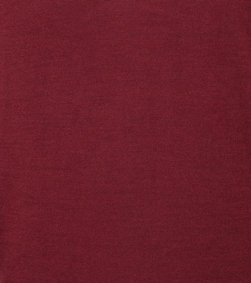 State Of Art Cardigan Demi-Zip Mix Laine Rouge Bordeaux Product / Detail