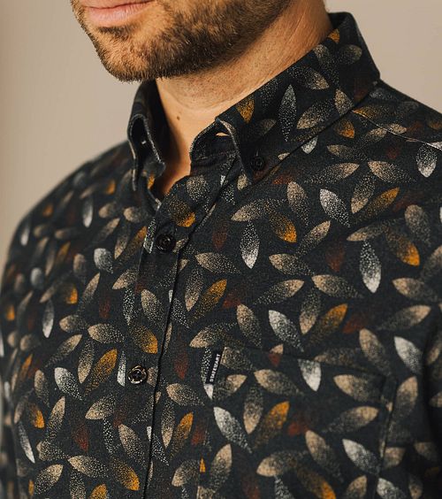 State Of Art Hemd Druck Anthrazit Model / Detail