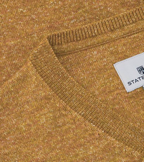 State Of Art Pullover mit V-Ausschnitt Orange Melange Product / Detail