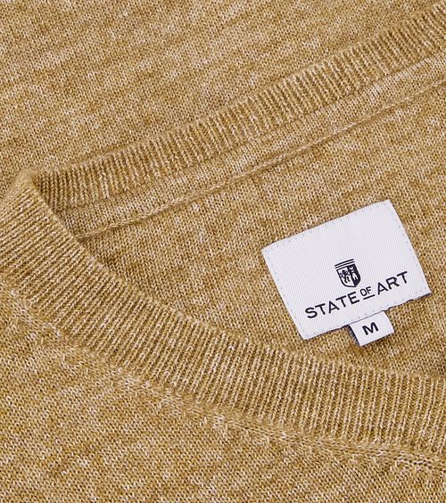 State Of Art Trøje med V-hals i Beige Melange Product / Detail