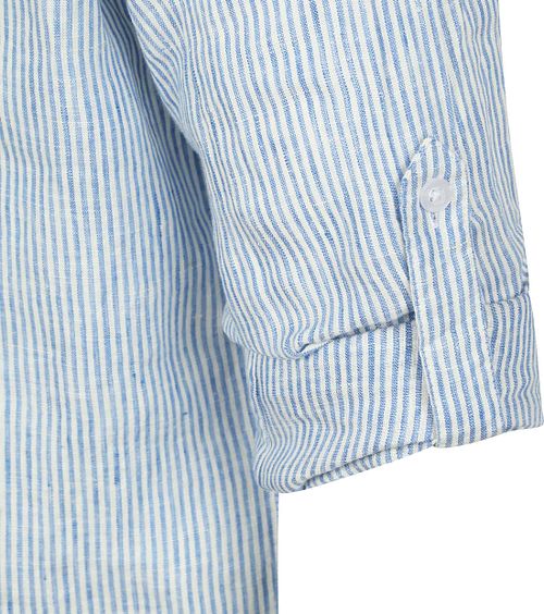 Steppin' Out Hemd Leinen Streifen Hellblau Product / Detail