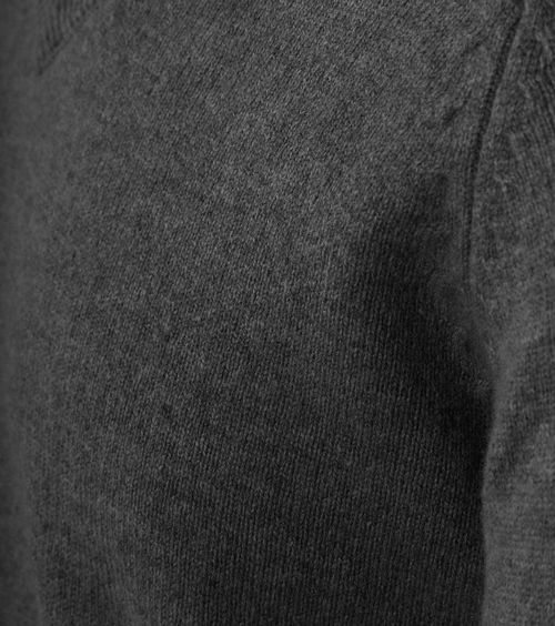 Steppin' Out Jersey de cuello pico en lana de cordero antracita Product / Detail