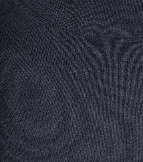 Steppin' Out maglia a collo alto in cotone e cashmere Navy Product / Detail