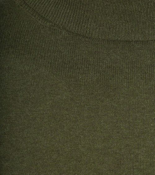 Steppin' Out Dolcevita in cotone e cashmere verde oliva Product / Detail
