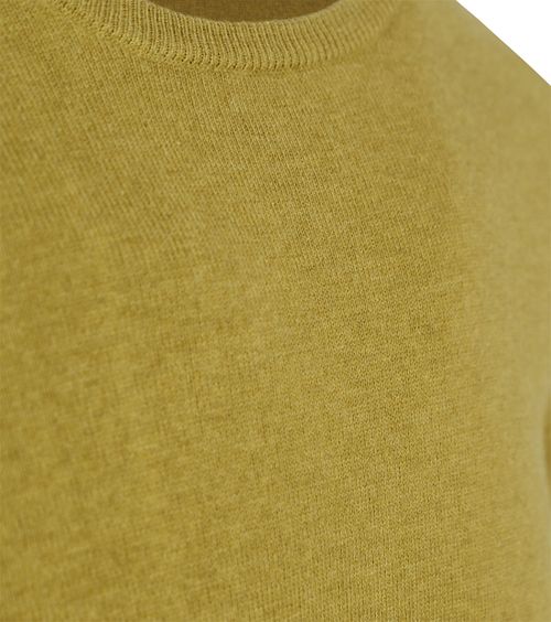Maglione Steppin' Out in cotone e cashmere verde muschio Product / Detail
