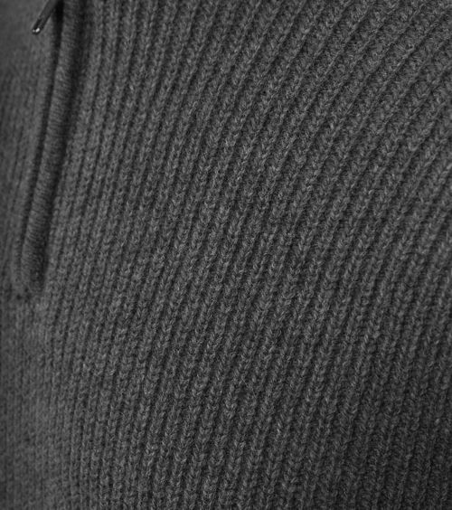 Sweter z półzamkiem Steppin' Out z wełny jagnięcej w kolorze antracytowym Product / Detail