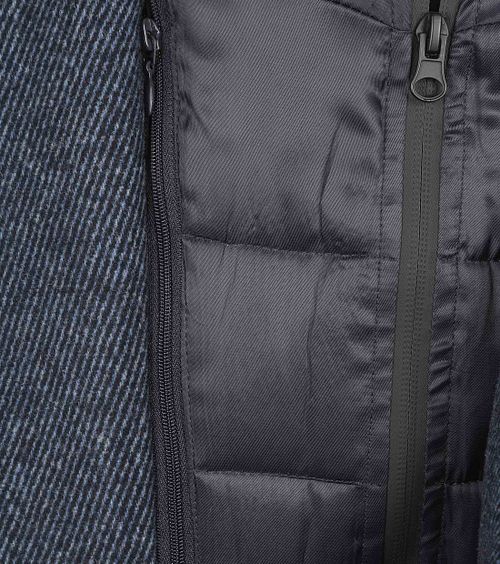 Suitable Abrigo de lana twill azul marino Product / Detail