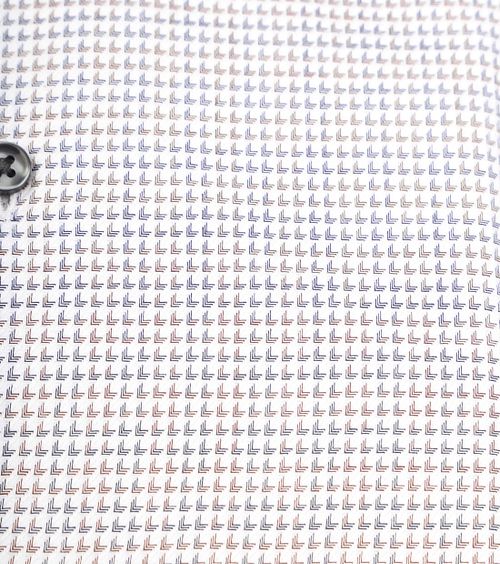 Camicia Suitable in twill con stampa bianca Product / Detail