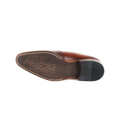Suitable CognacLeder Schuh Doppel Strap Product / Detail