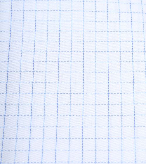 Suitable Dobby Hemd Ruit Lichtblauw Product / Detail