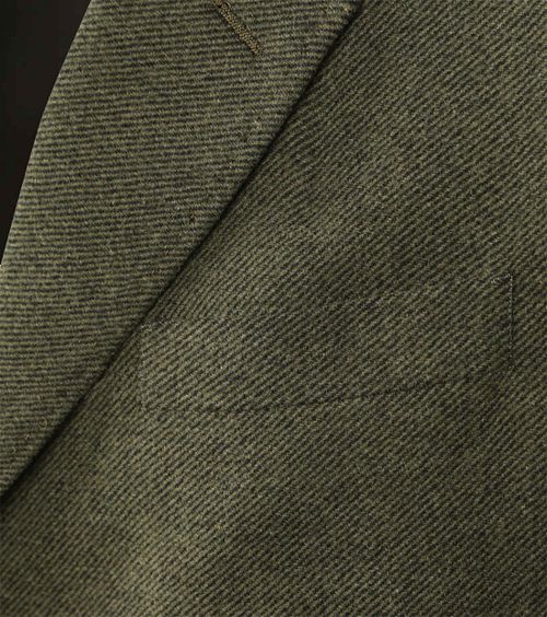 Suitable Frakke Uld Twill Mørkegrøn Product / Detail