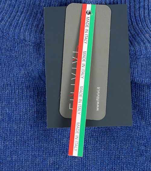 Suitable Halvzip Genser i Ull Blå Product / Detail