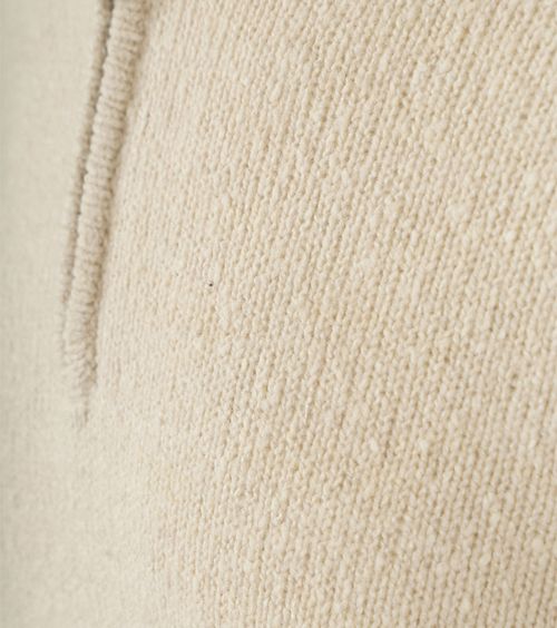 Suitable Halvglidelås Pullover Kokt Ull Ecru Product / Detail