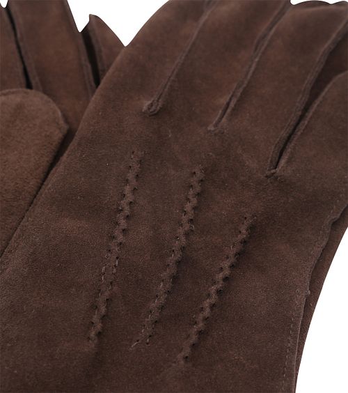 Suitable Suede Handschoen Donkerbruin Product / Detail