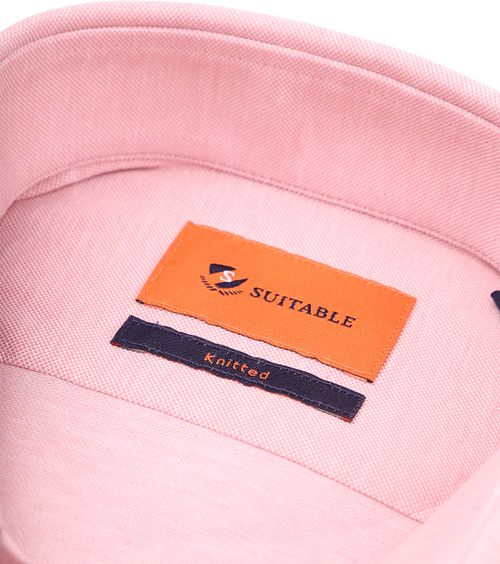 Suitable Hemd Knitted Pique Roze Product / Detail