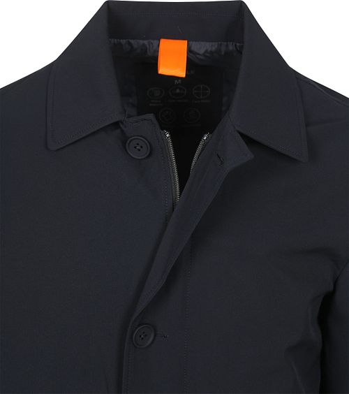 Suitable Pakkejakke Lang Tech Navy Product / Detail