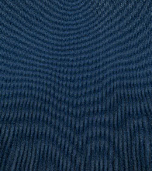 Suitable jersey de merino con cuello de pico azul índigo Product / Detail