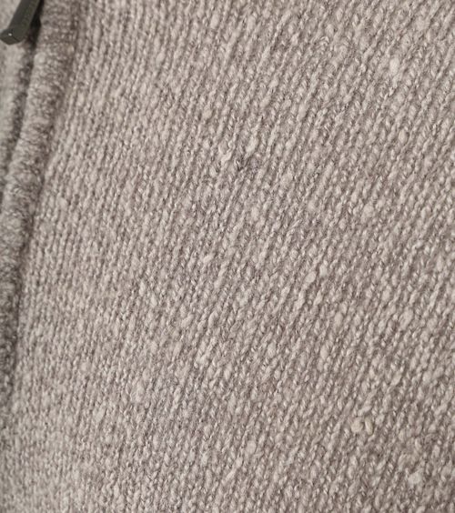 Suitable Jersey de lana hervida con media cremallera en color taupe Product / Detail
