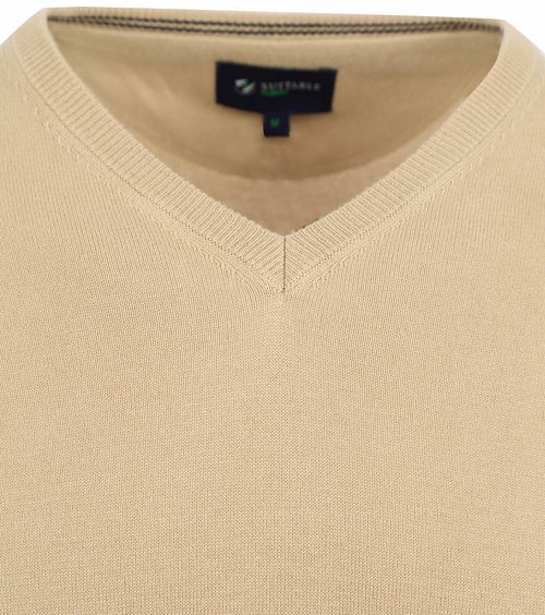 Suitable Respect Cotton Vinir Pullover Beige Product / Detail