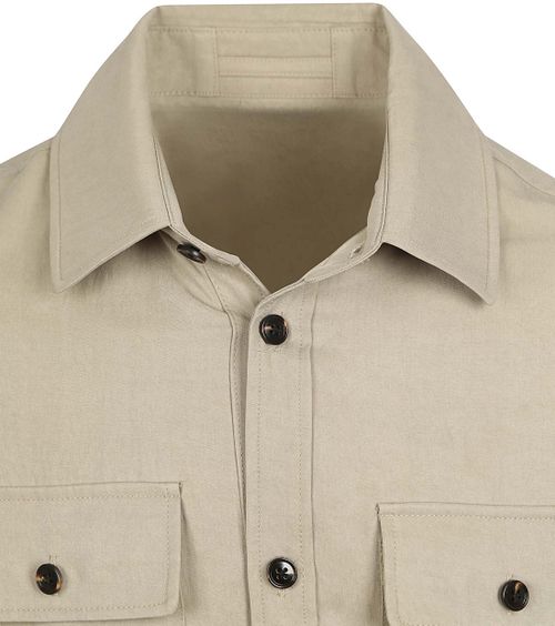 Suitable Overshirt Tencel w kolorze greige Product / Detail