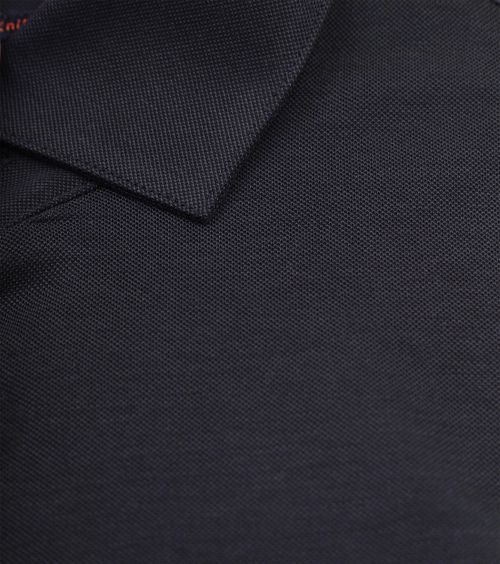 Suitable Knitted Pique Hemd Navy Product / Detail