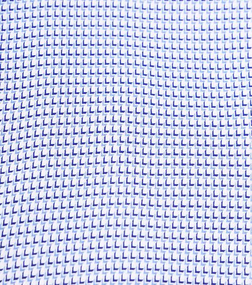 Koszula Suitable z tkaniny twill z nadrukiem, niebieska Product / Detail