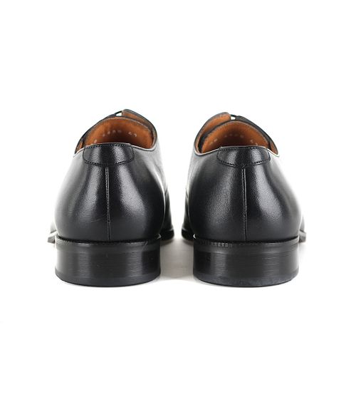 Suitable Leren Derby Herenschoen Zwart Product / Achterkant