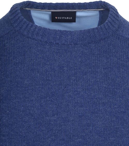 Maglione in lana d’agnello Suitable girocollo blu royal Product / Detail