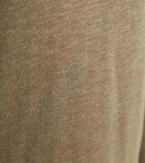 Suitable maglione Half Zip in filato slub beige Product / Detail