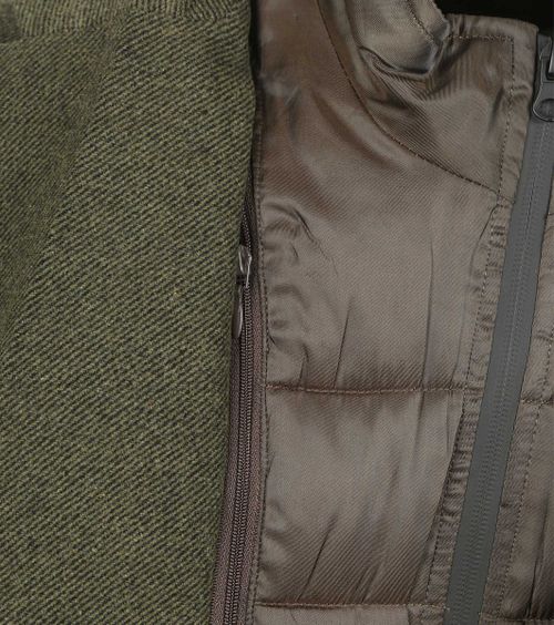 Suitable Manteau Mix Laine Twill Vert Foncé Product / Detail
