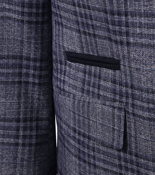 Suitable marynarka Heleen w kratę granatowa Product / Detail