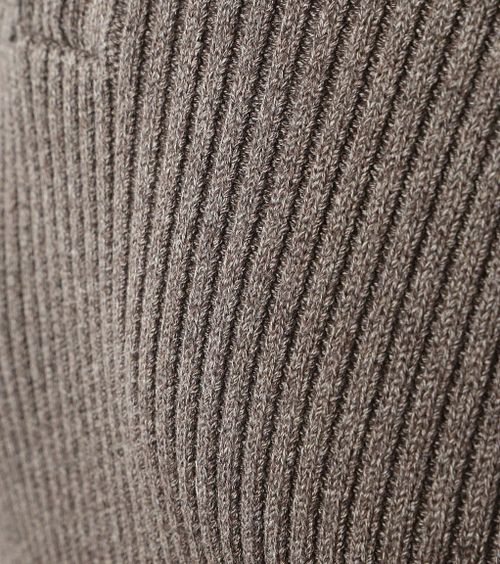 Suitable Mou Half Zip sweter w kolorze taupe Product / Detail