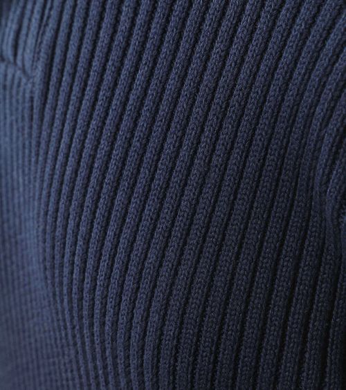 Suitable Mou Pull Demi-Zip Bleu Foncé Product / Detail