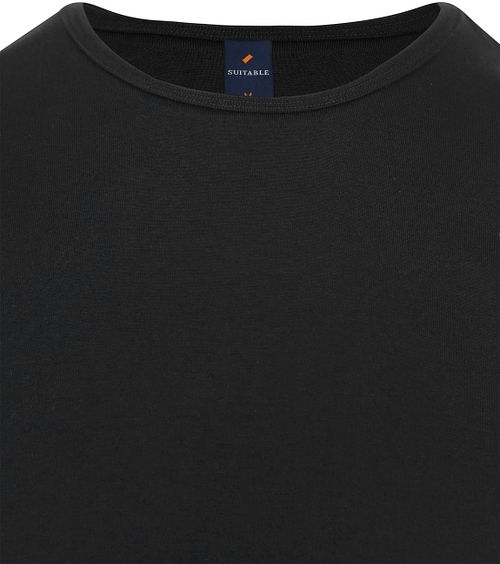 Suitable Ota T-Shirt z okrągłym dekoltem czarny 2-pack Product / Detail