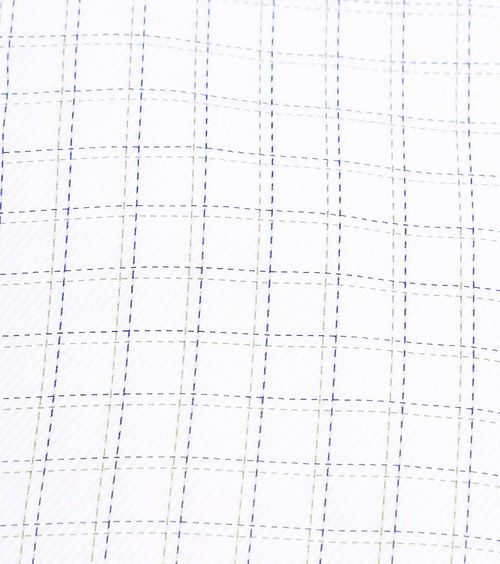 Suitable Overhemd Twill Ruit Blauw Product / Detail