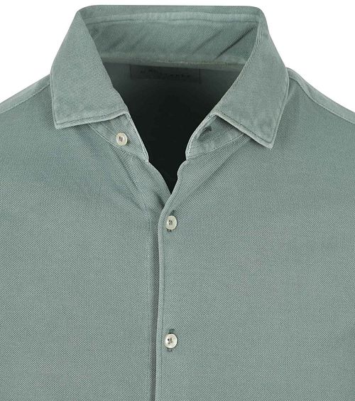 Suitable Piqué Overhemd Groen Product / Detail
