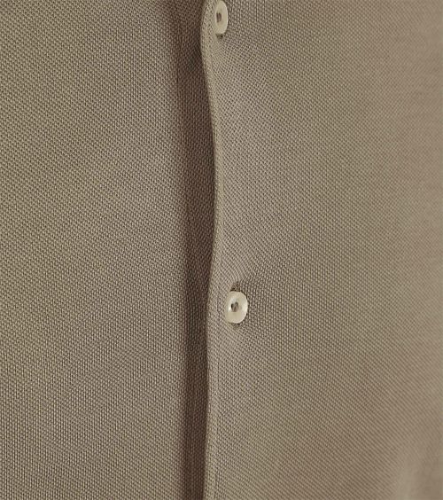 Suitable Piqué Shirt Taupe Product / Detail