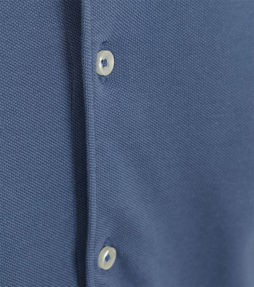 Suitable Piqué Skjorte Jeansblå Product / Detail