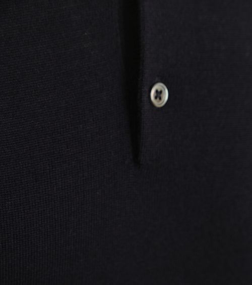 Suitable Polo Rishi z wełny merynosów granatowe Product / Detail