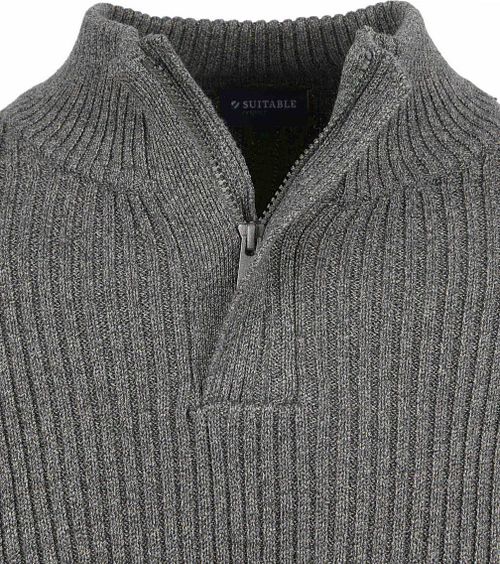 Suitable Mou Pull Demi-Zip Anthracite Product / Detail