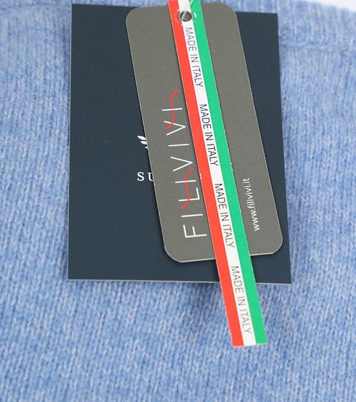 Suitable Lammwolle Pullover Rundhals Hellblau Product / Detail