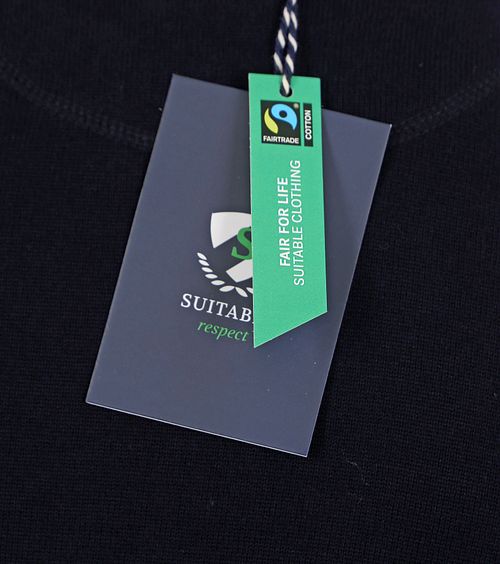 Suitable Respect Bio-Baumwolle Pullover Vinir Dunkelblau Product / Detail