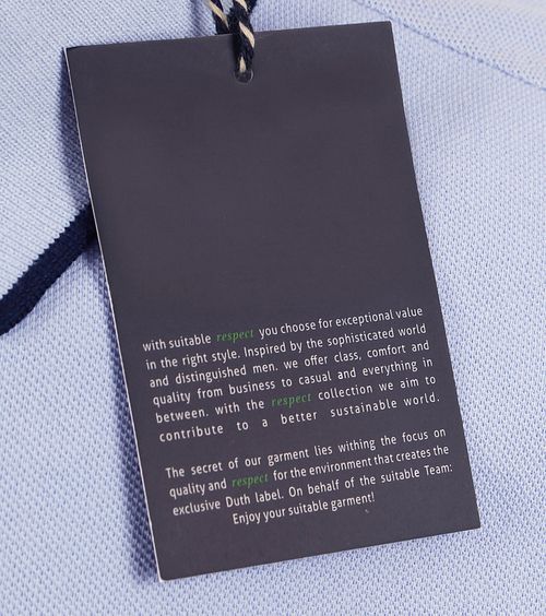 Suitable Respect Polo Tip Ferry Lichtblauw Product / Detail