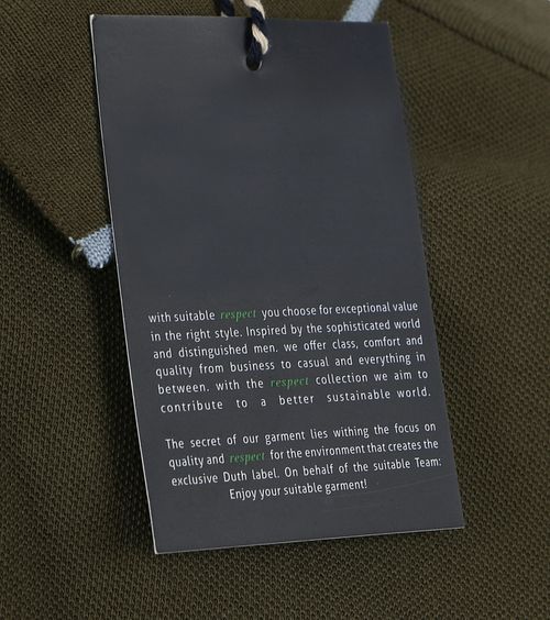 Suitable Respect Polo Tip Ferry Olijfgroen Product / Detail
