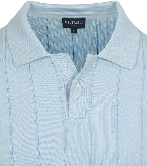 Suitable Respect Poloshirt Drop Needle Hellblau Product / Detail